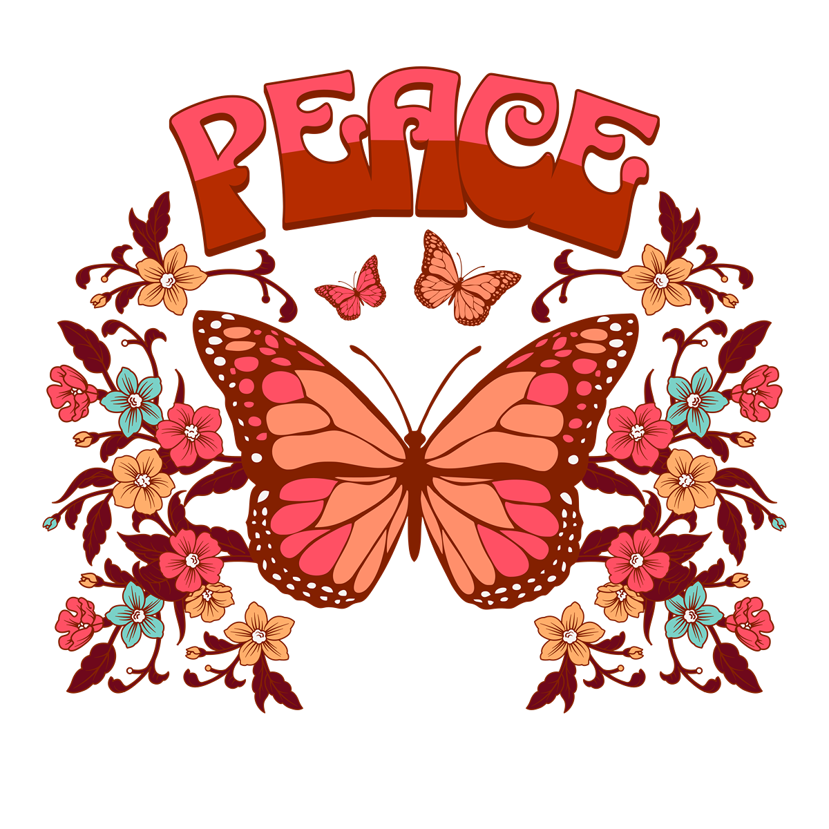 Butterfly peace Unisex t-shirt