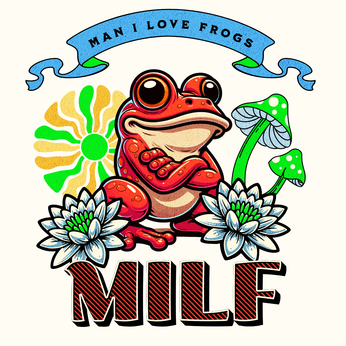 Man I Love Frogs Unisex t-shirt