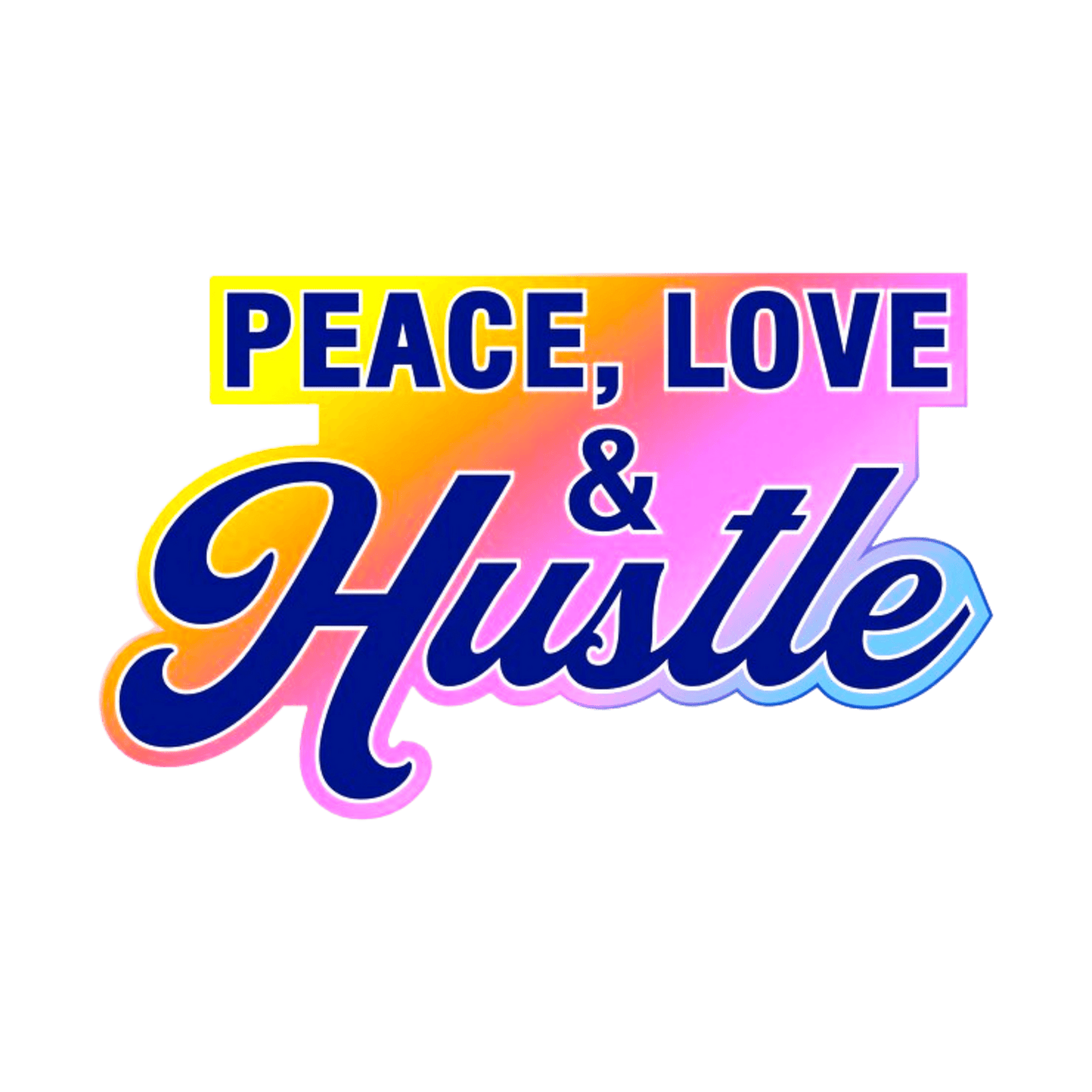 Peace Love & Hustle Unisex t-shirt