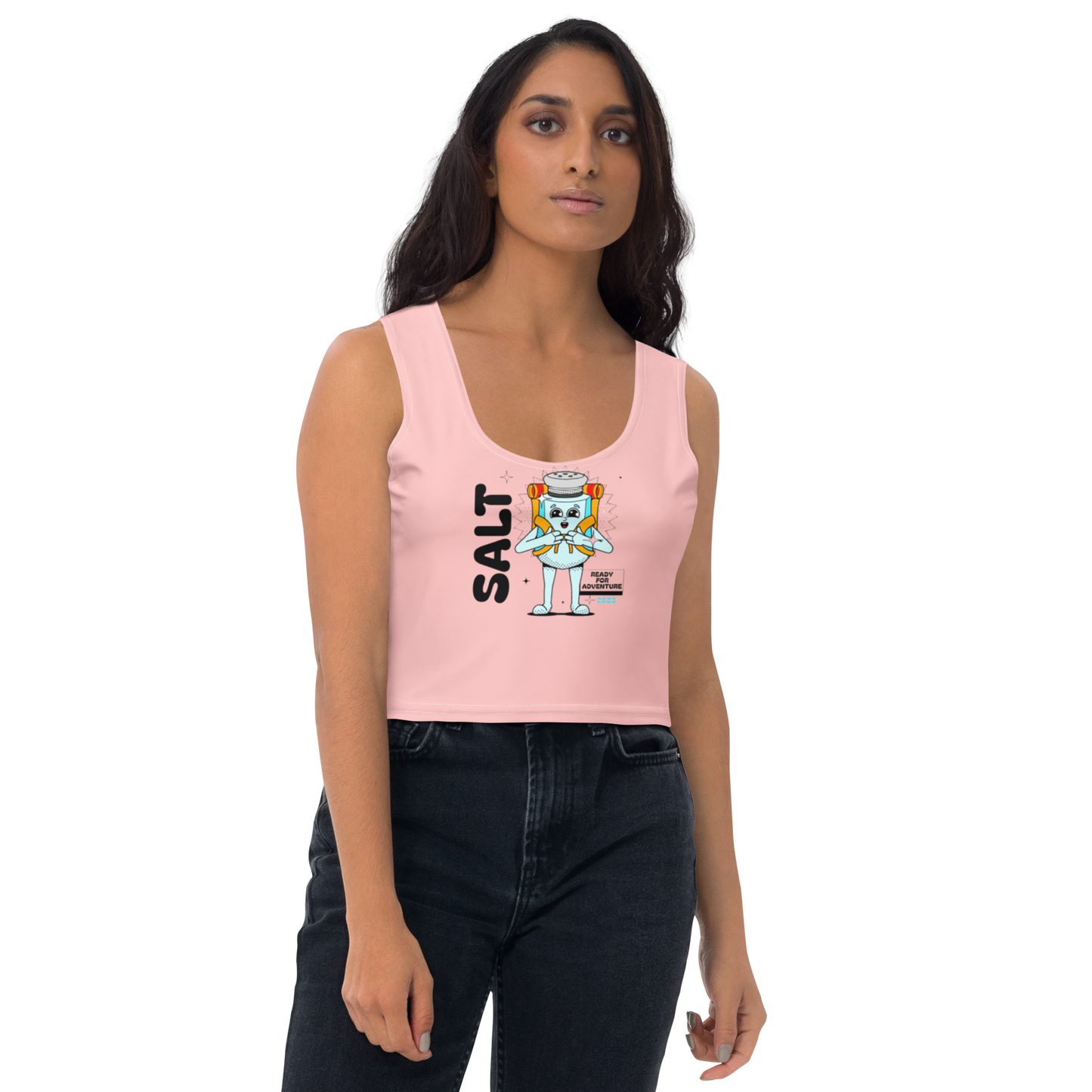 Salt cartoon Crop Top