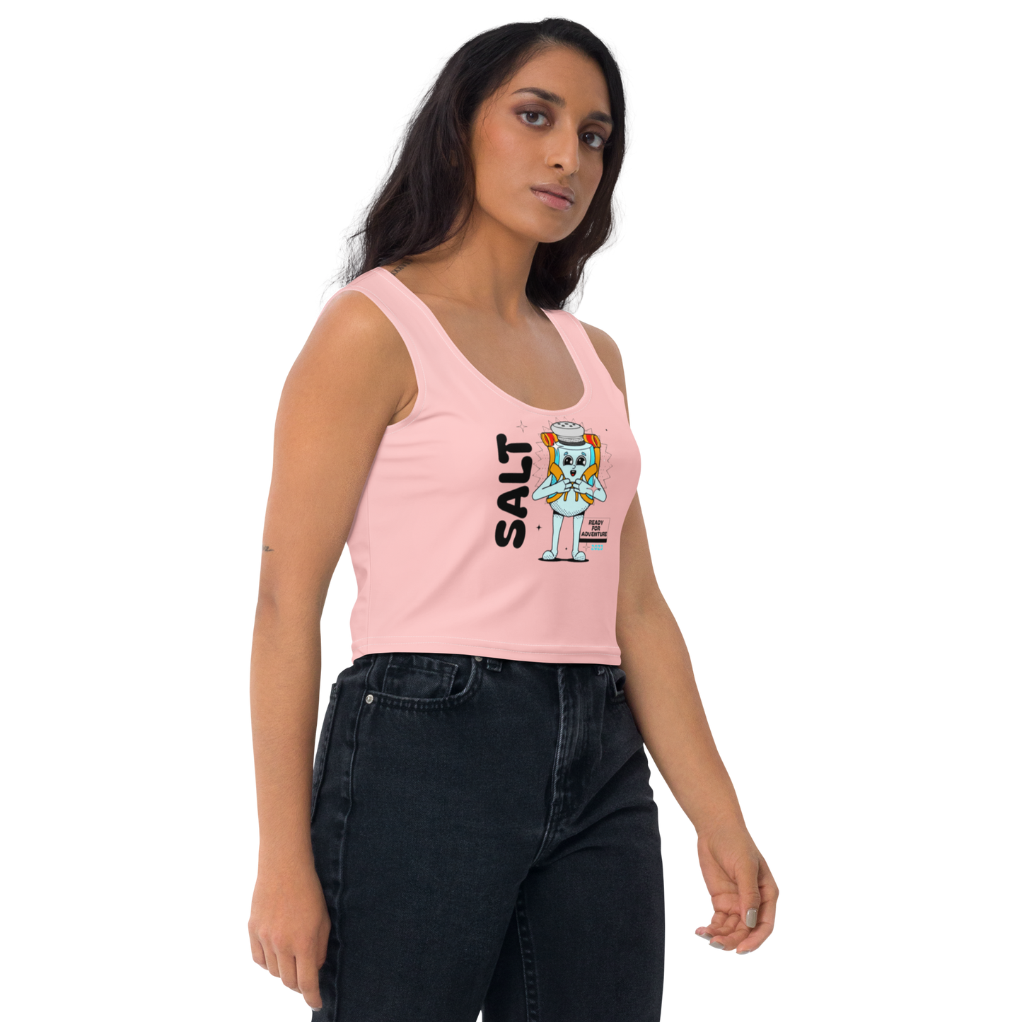 Salt cartoon Crop Top