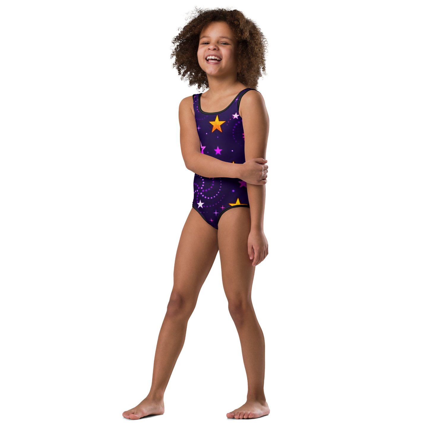 Gradient star All-Over Print Kids Swimsuit