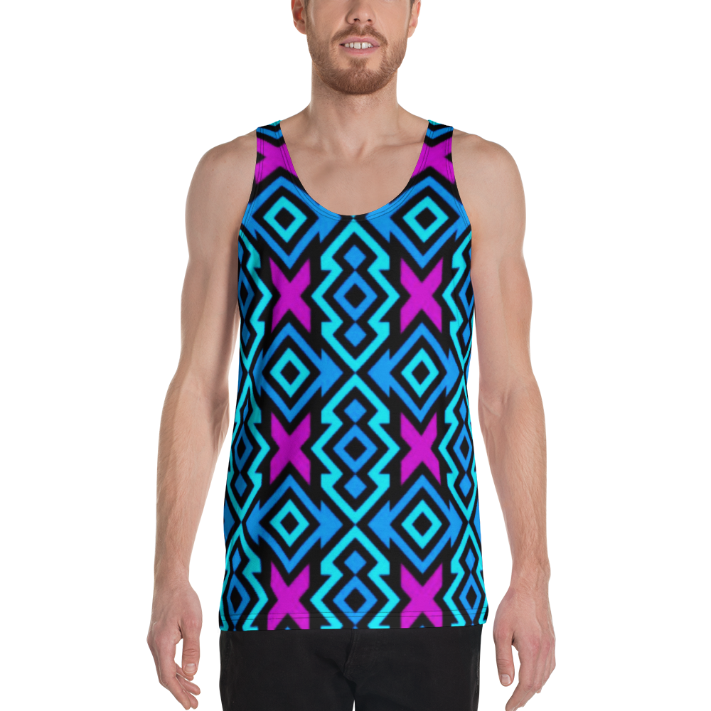 Colorful cross Unisex Tank Top