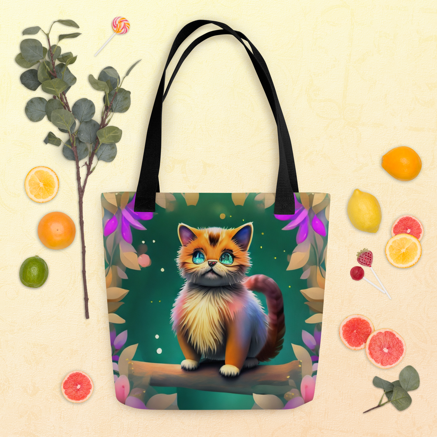 Cutie Small Cat Tote bag