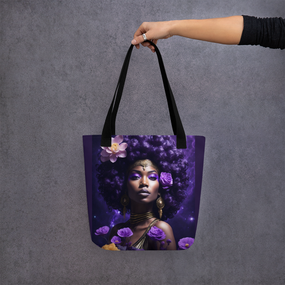 African-American aphrodite goddess Tote bag