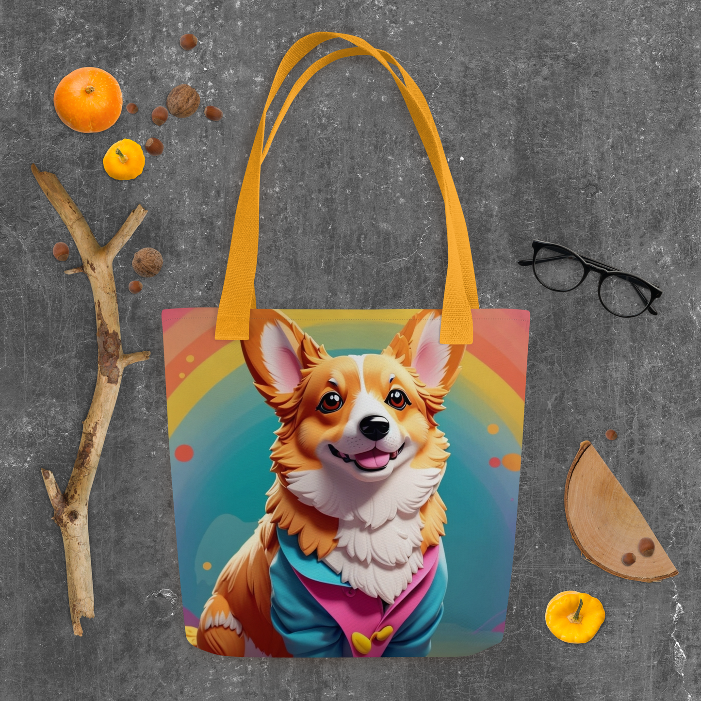 Corgi Dog Tote bag