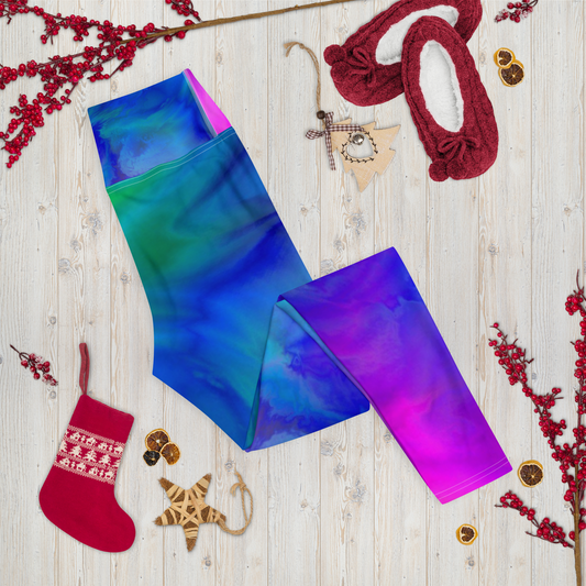 Abstract Flames Yoga Leggings