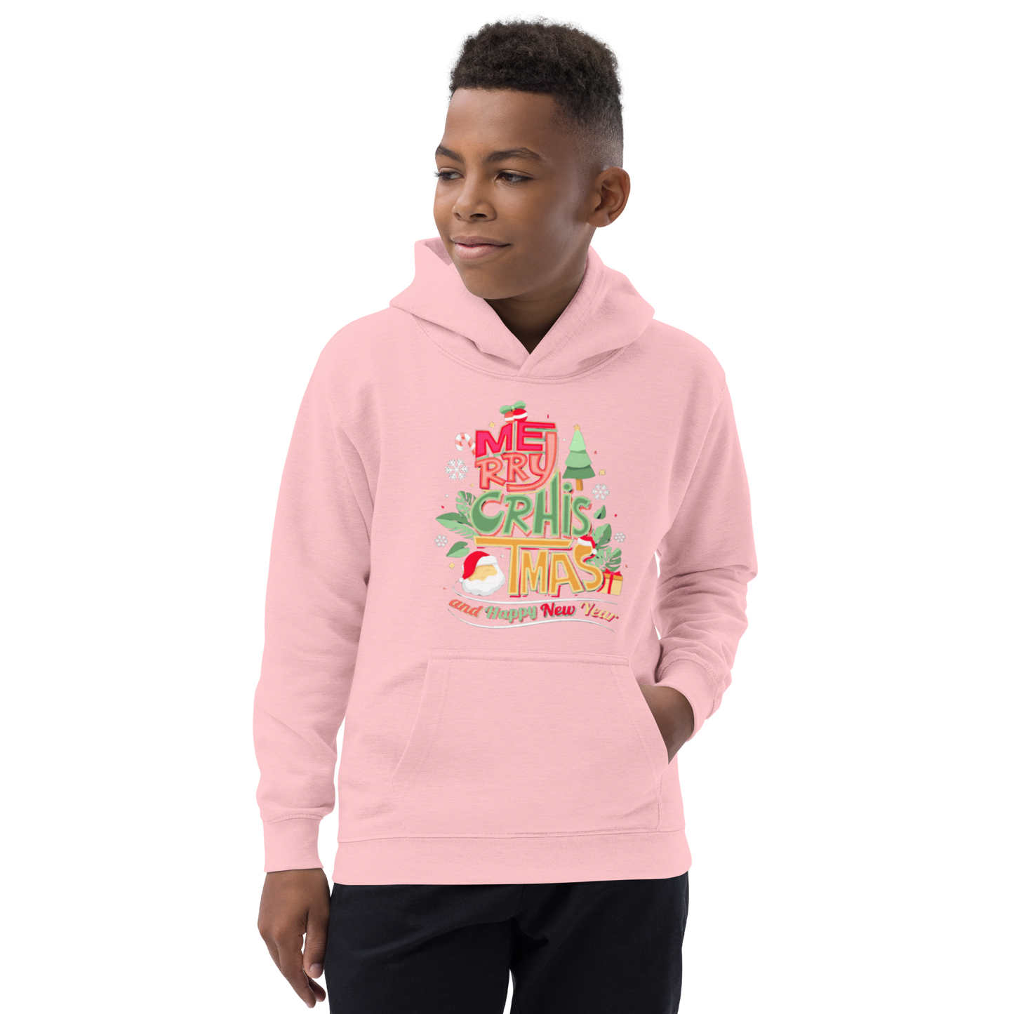 Merry Christmas & Happy New Year Kids Hoodie