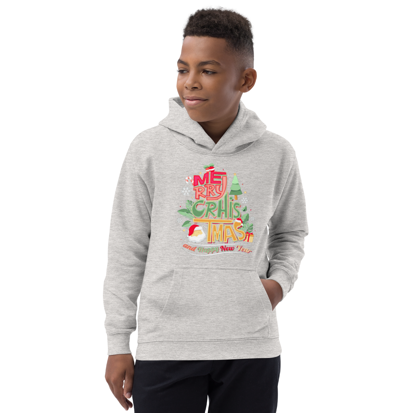 Merry Christmas & Happy New Year Kids Hoodie