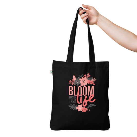 Bloom your Life Organic fashion tote bag