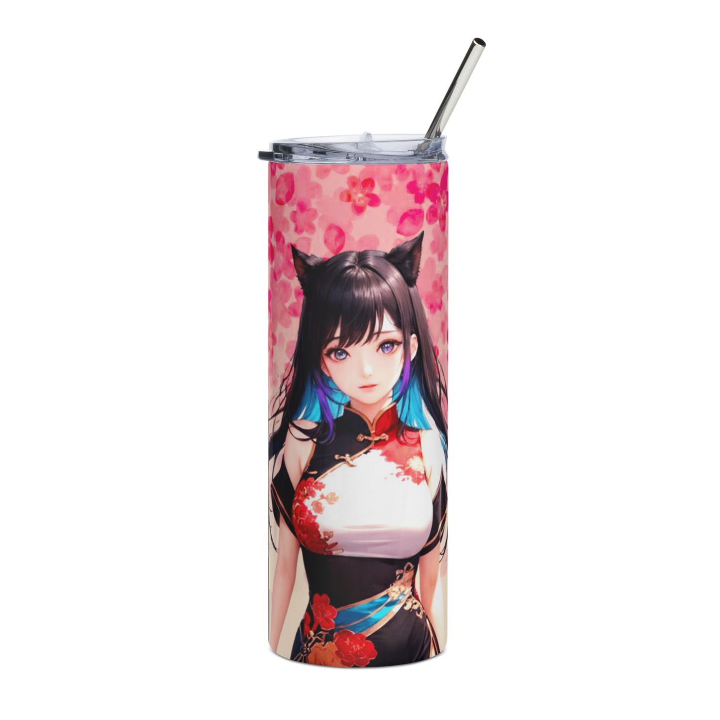 Cheongsam costume girl Stainless steel tumbler