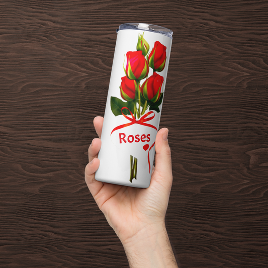 Roses Stainless steel tumbler