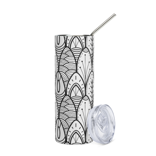 Zen doodle Stainless steel tumbler