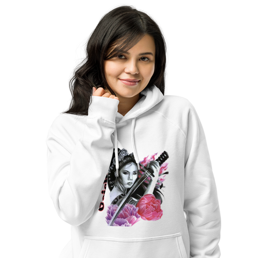 Geisha Unisex eco raglan hoodie