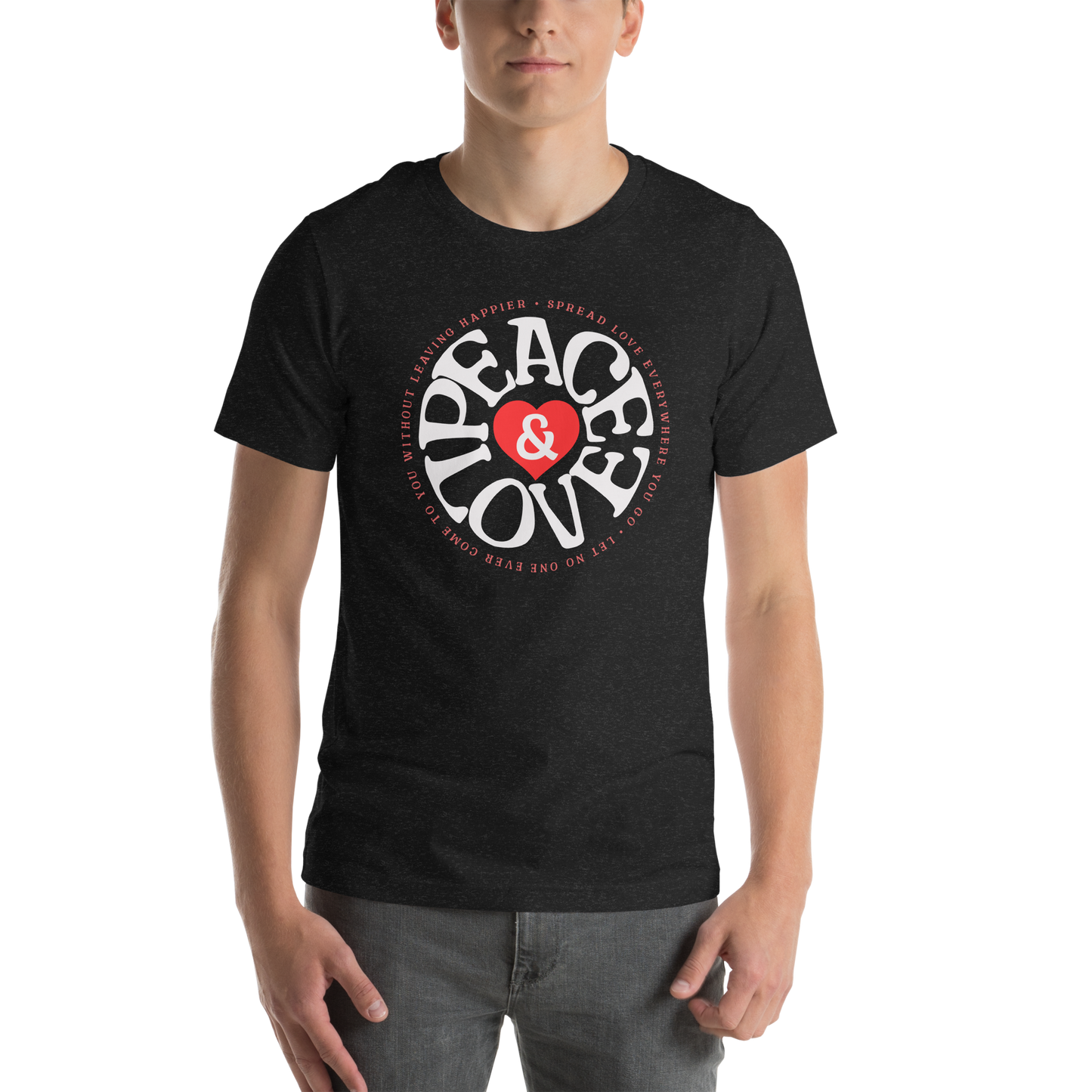 Peace & Love Unisex t-shirt