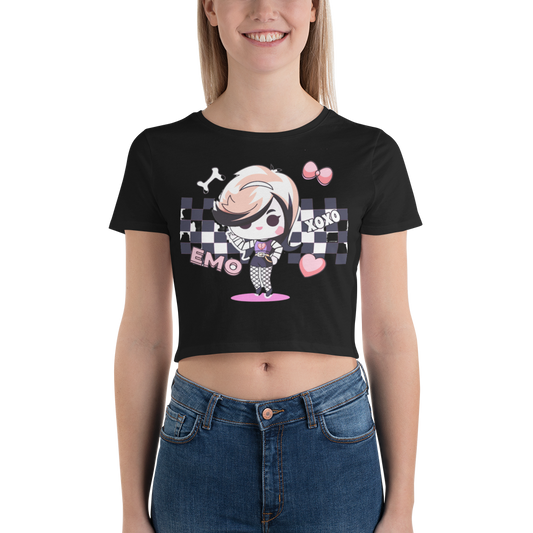 Kawaii Anime Girl-4 Women’s Crop Tee