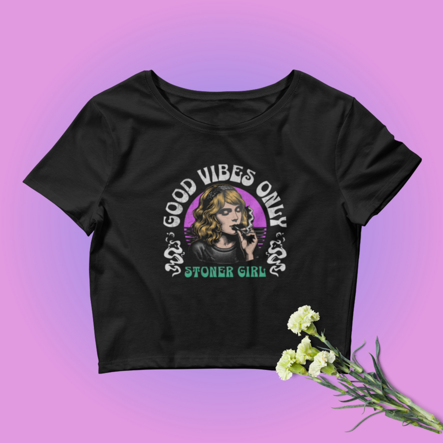 Stoner girl Women’s Crop Tee