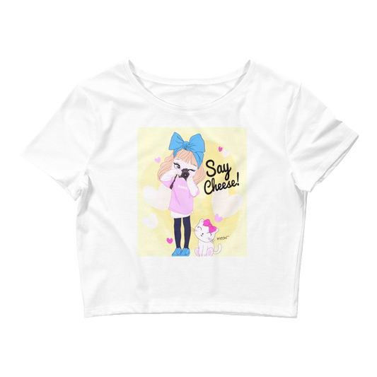 Kawaii Anime Girl-3 Women’s Crop Tee