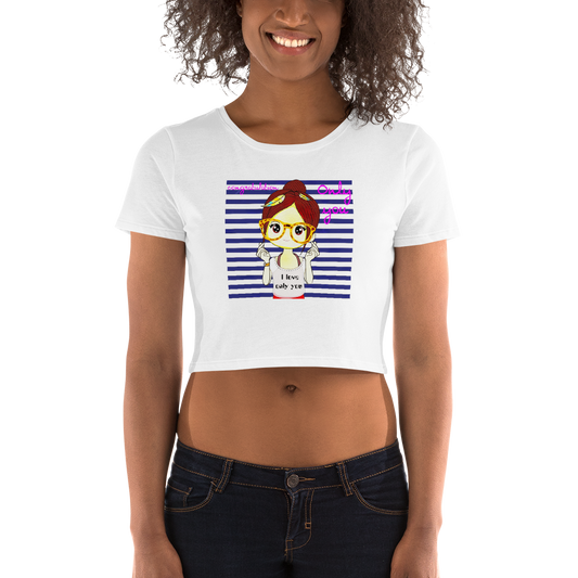 Kawaii Anime Girl-5 Women’s Crop Tee