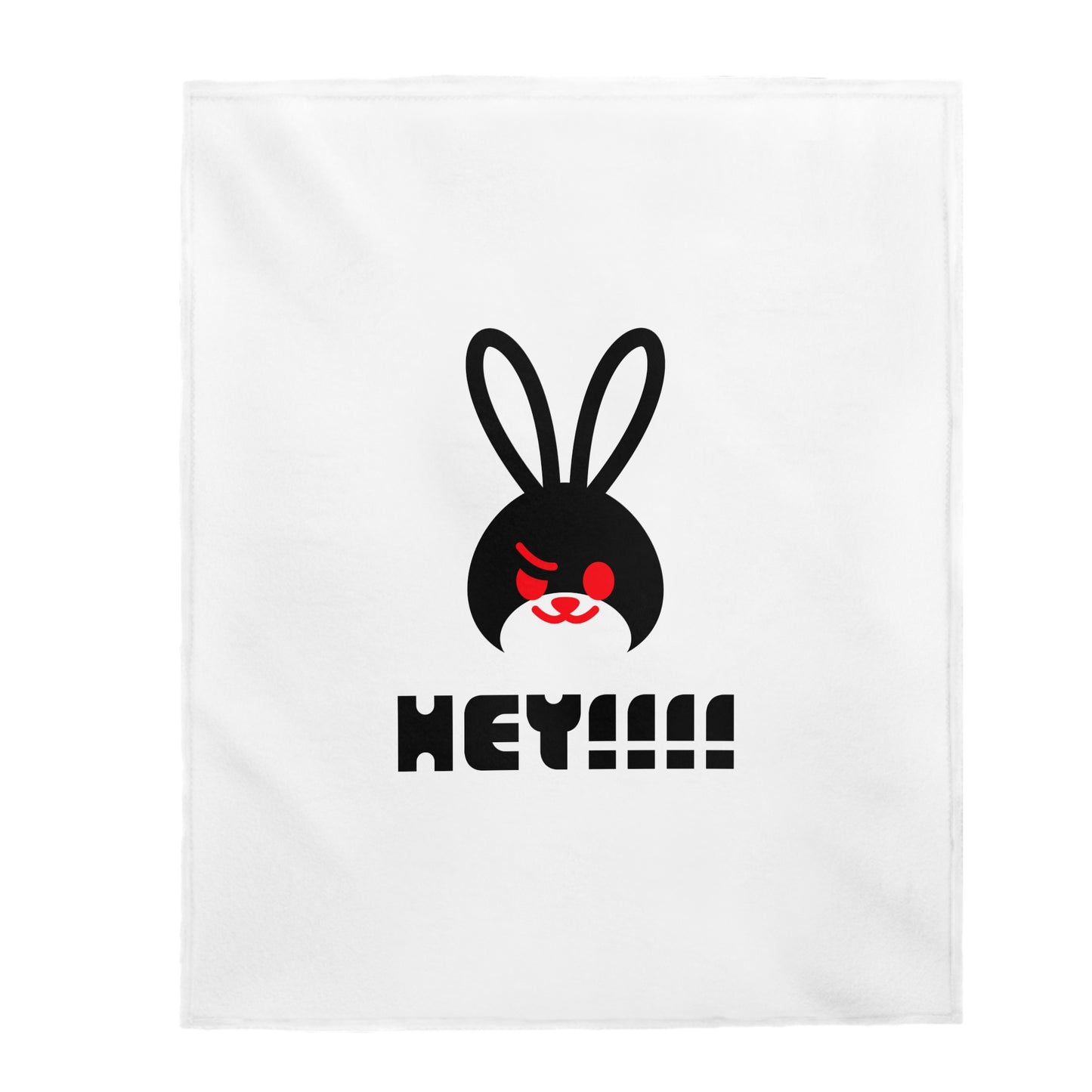 HEY!!!! Velveteen Plush Blanket