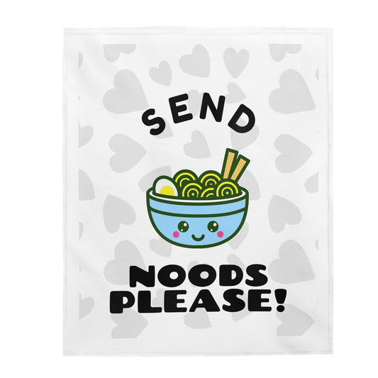 Send Noods Velveteen Plush Blanket