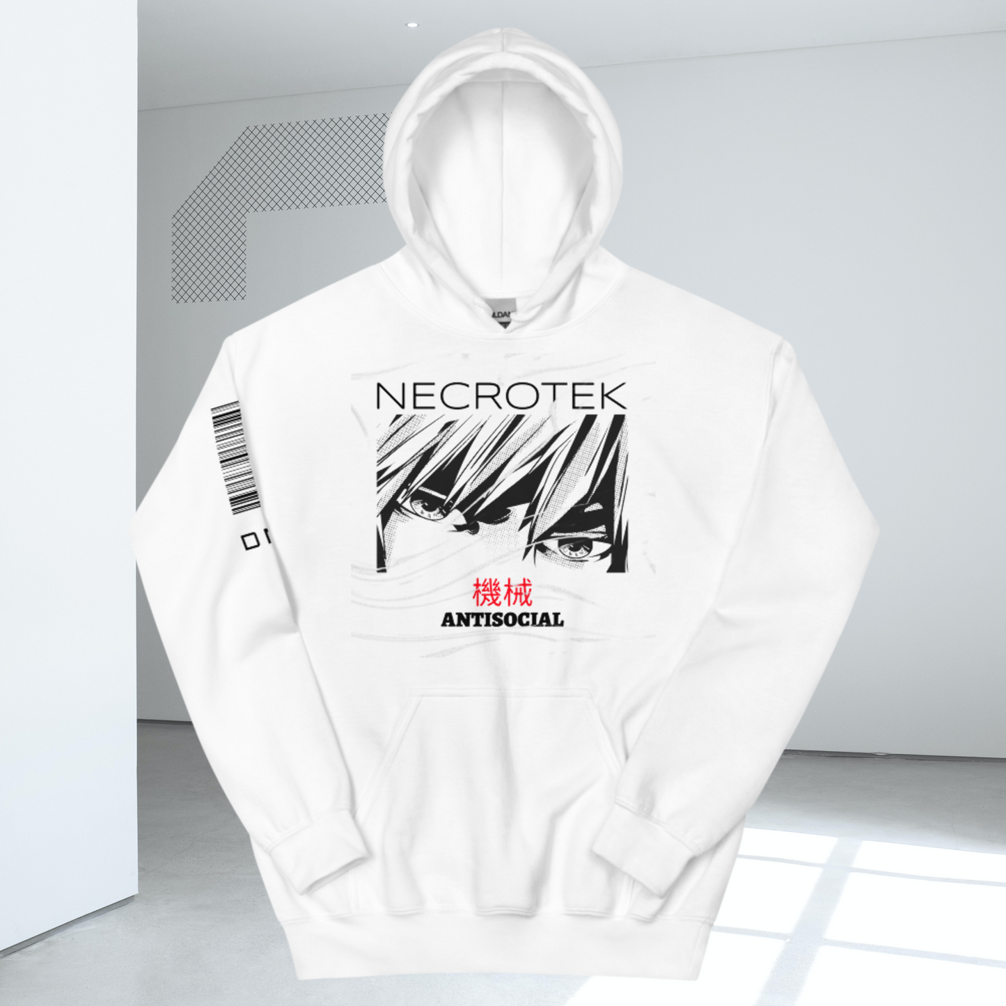 Collaboration Necrotek Antisocial Unisex Hoodie